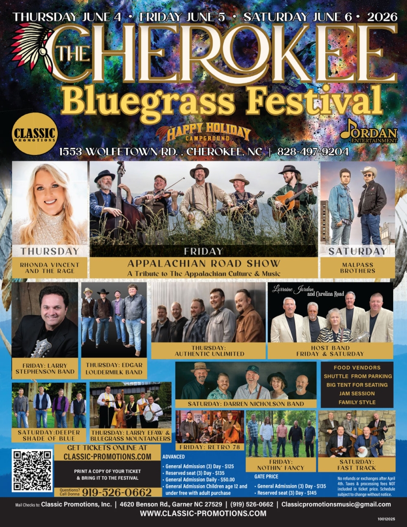 2026 Cherokee Bluegrass Festival