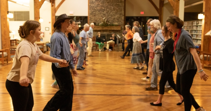 Contra Dancing in Franklin, NC. Image by Cricket Woodward.