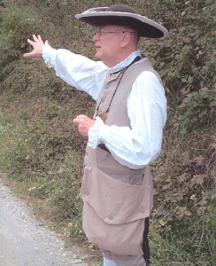 Bill Carson in his Overmountain Victory Trail uniform.
