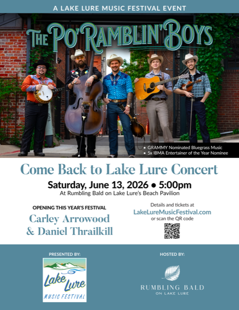 Lake Lure Music Festival featuring the Po' Ramblin Boys